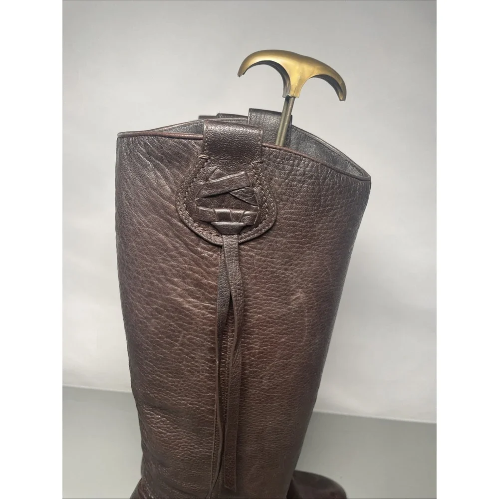 Coach leather knee